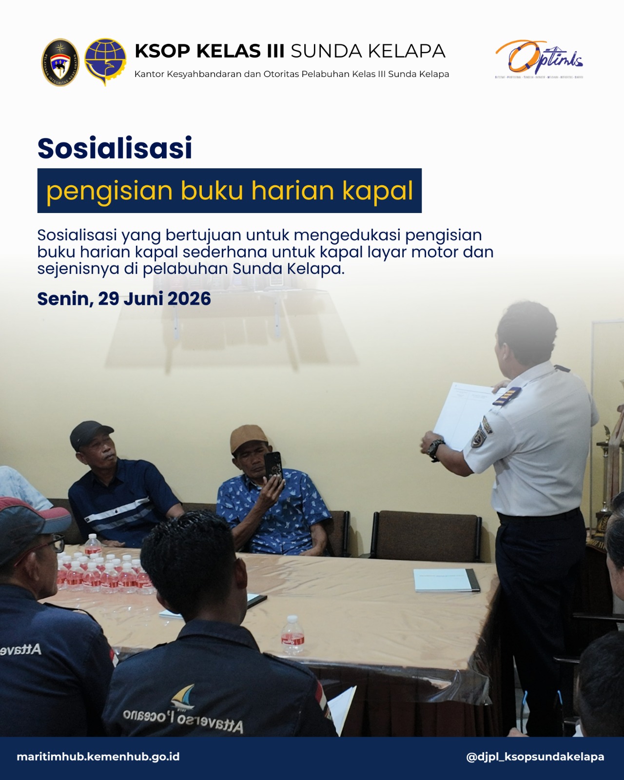 Sosialisasi Pengisian Buku Harian Kapal Sederhana